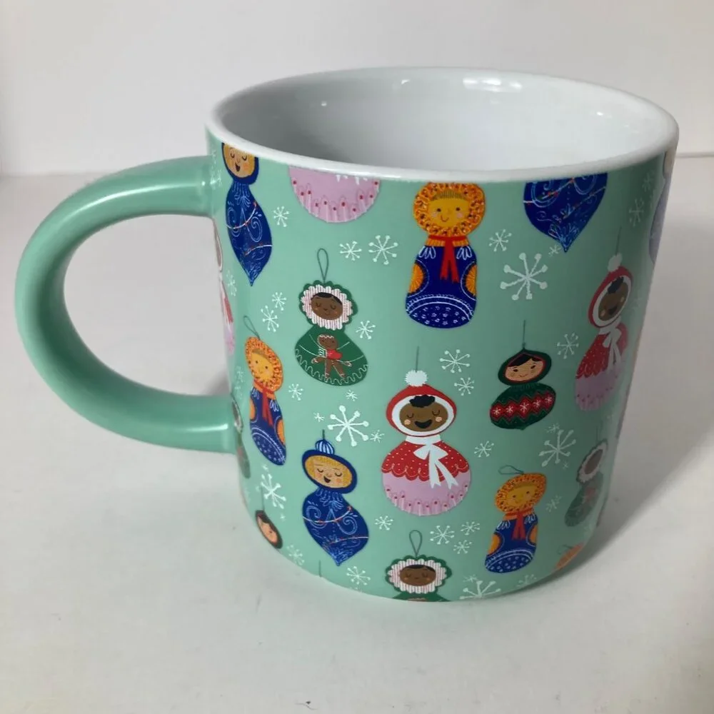 Target 2023 Wondershop Coffee Mug Childrens Matroshka Ornaments Stoneware 4
